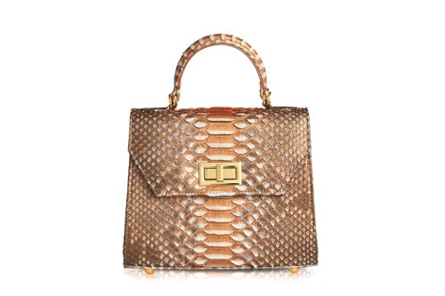 tas kulit python asli