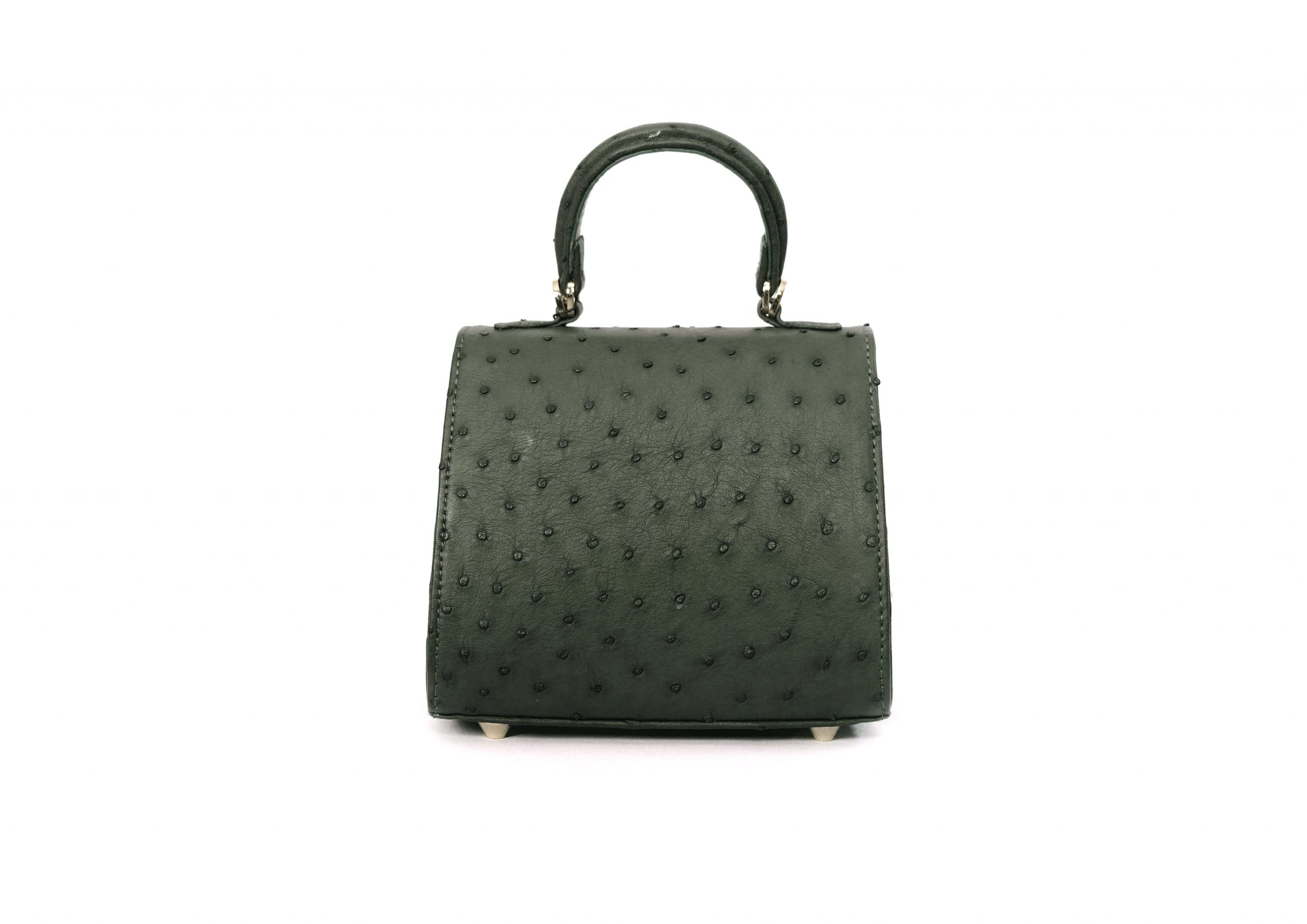 RUBBY S OSTRICH IN HUNTER GREEN - Image 3