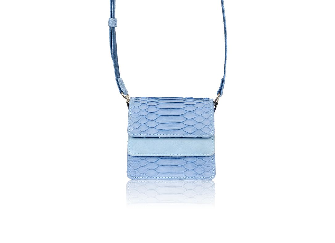 RUBBY MICRO IN SUEDE BLUE - Image 7