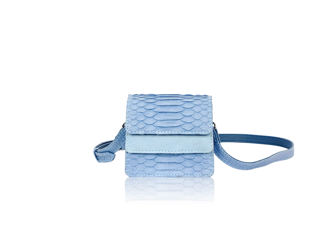RUBBY MICRO IN SUEDE BLUE - Image 6