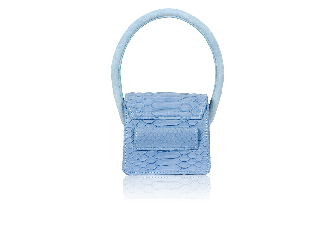 RUBBY MICRO IN SUEDE BLUE - Image 5