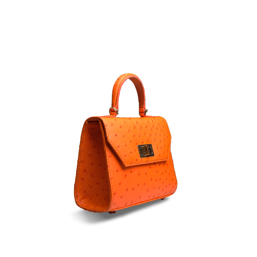 Luna Ostrich in Orange - Image 2