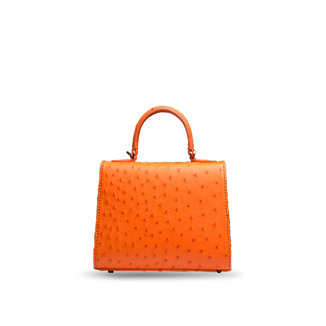 Luna Ostrich in Orange - Image 4