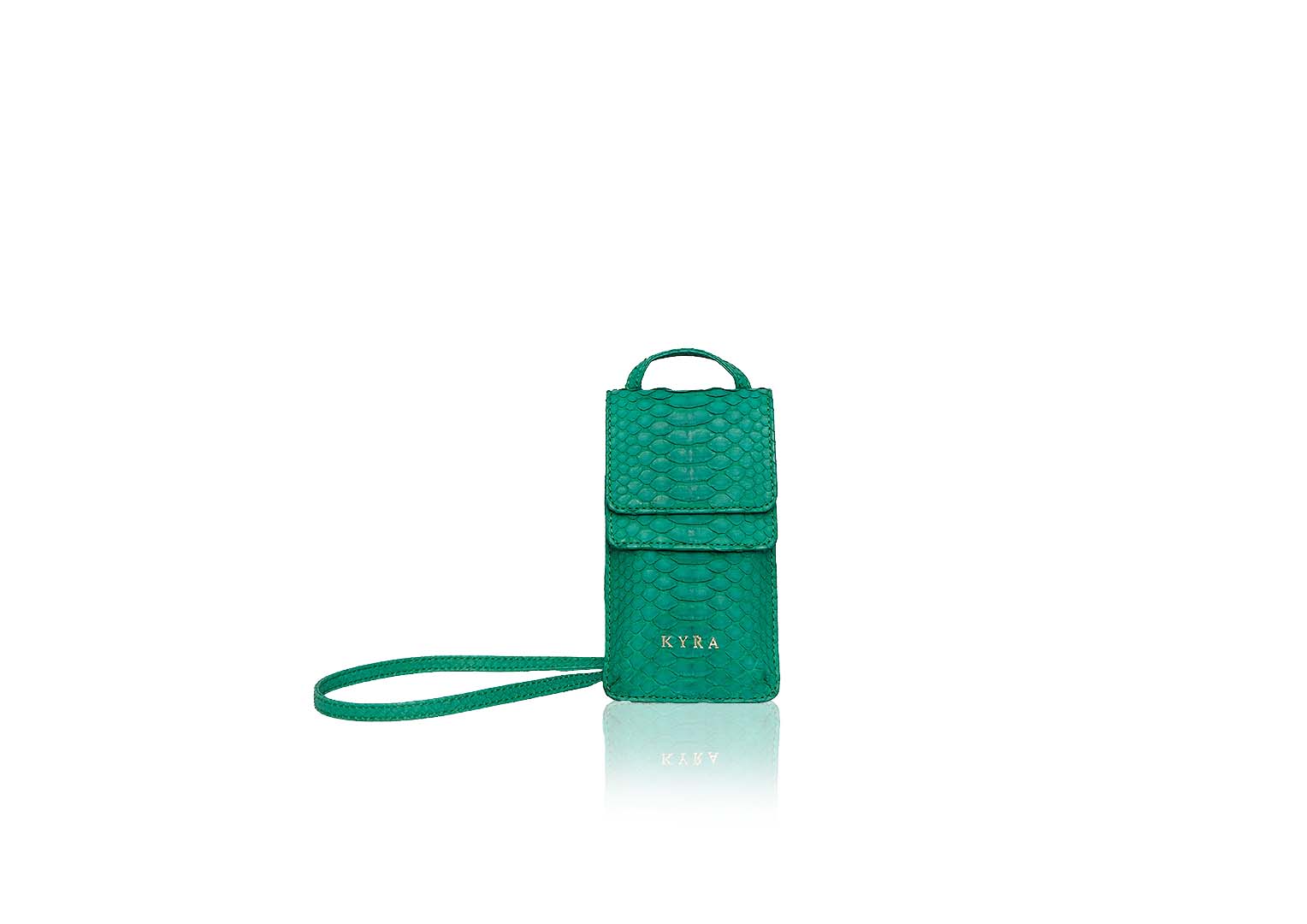 Rubby Phone Bag in Emerald - Image 2