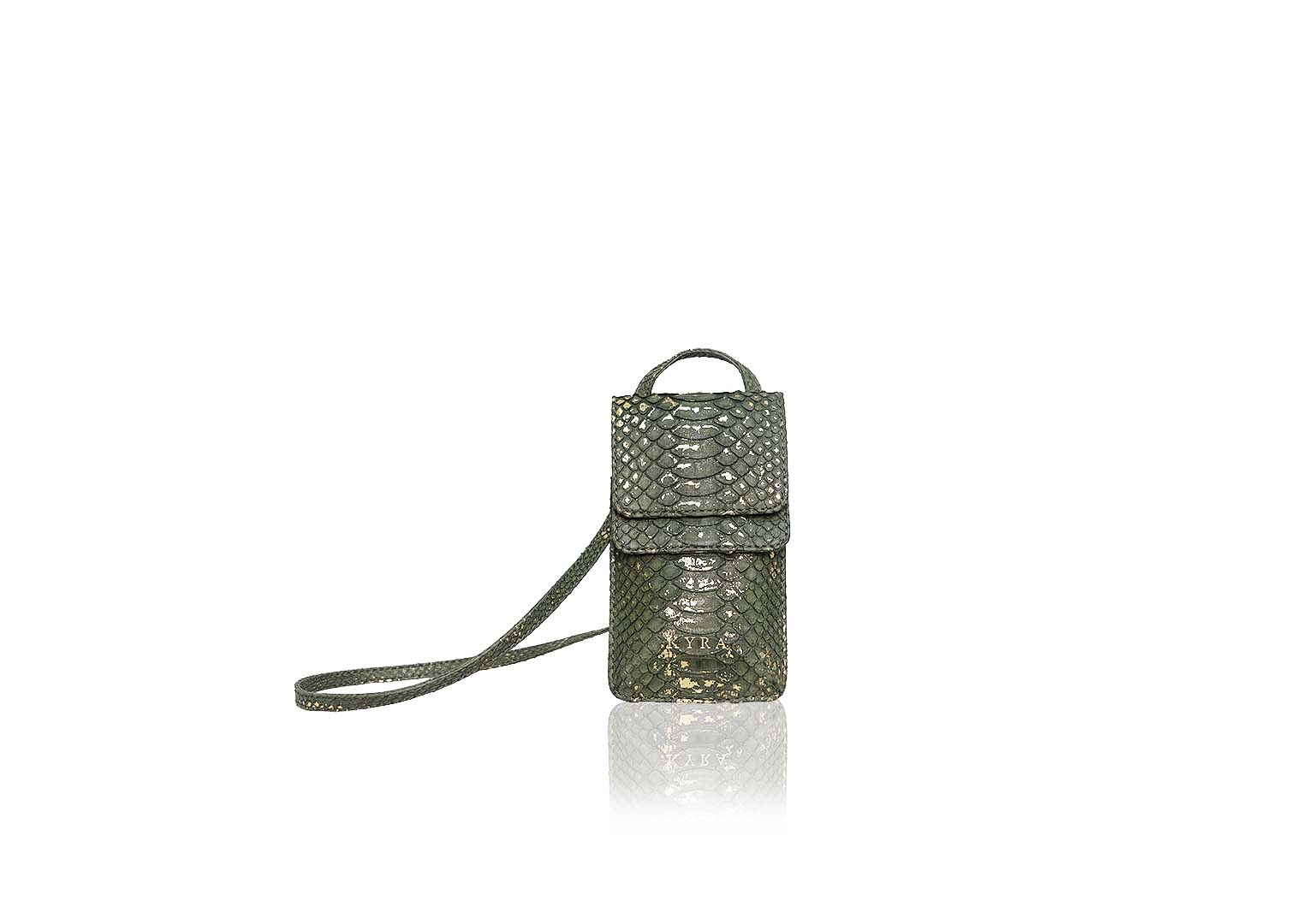 Rubby Phone Bag in Olive Gold - Image 2