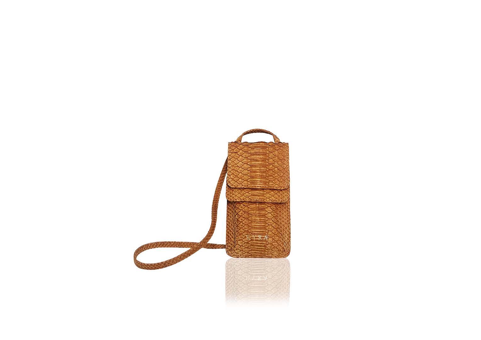 Rubby Phone Bag in Caramel Washed - Image 2
