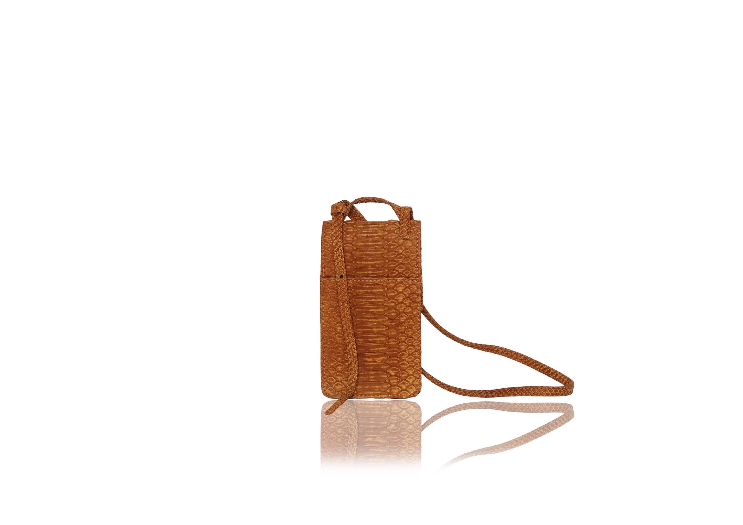 Rubby Phone Bag in Caramel Washed - Image 3