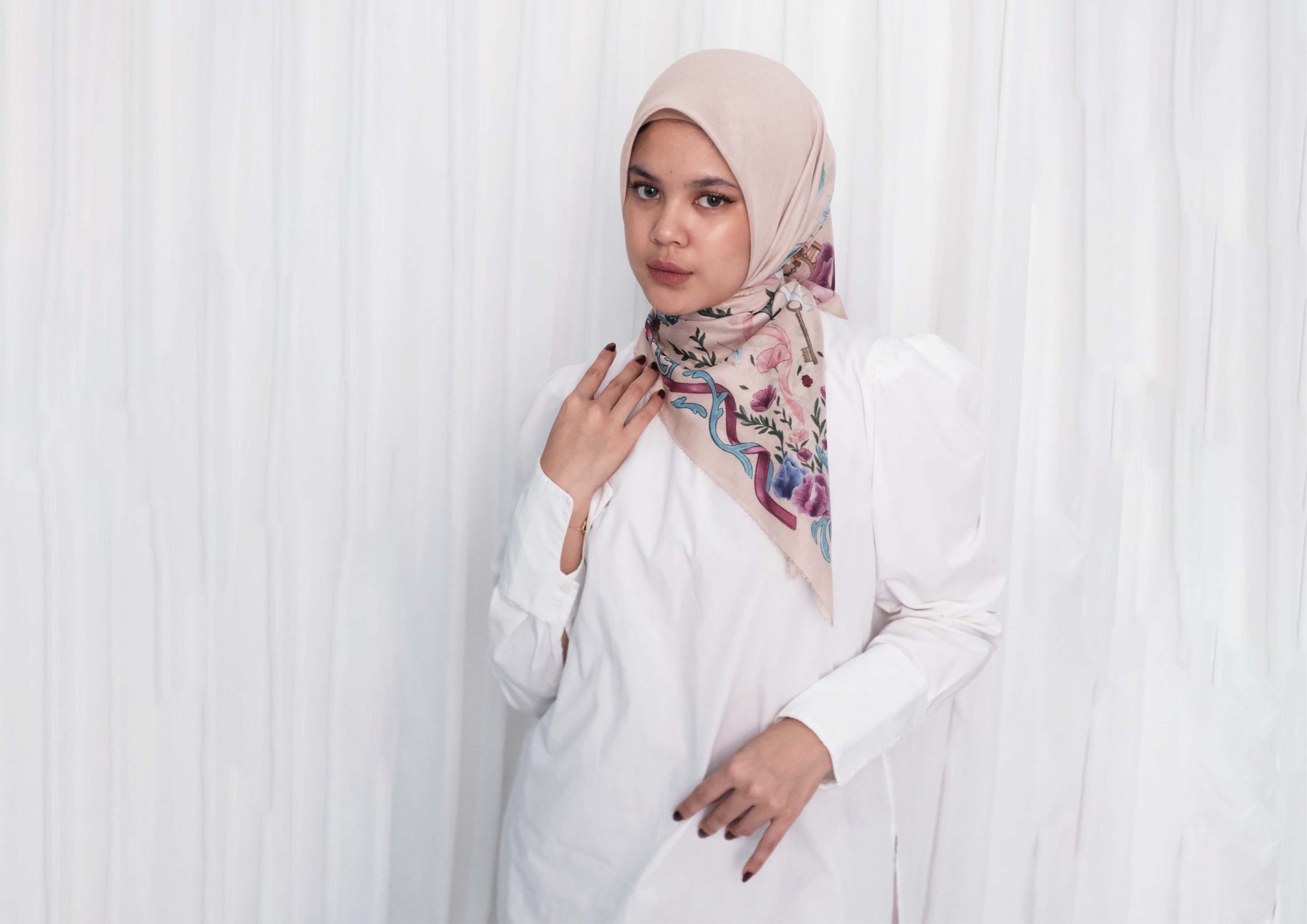 Libre Palestine Scarves Vol.2 - in Beige - Image 8