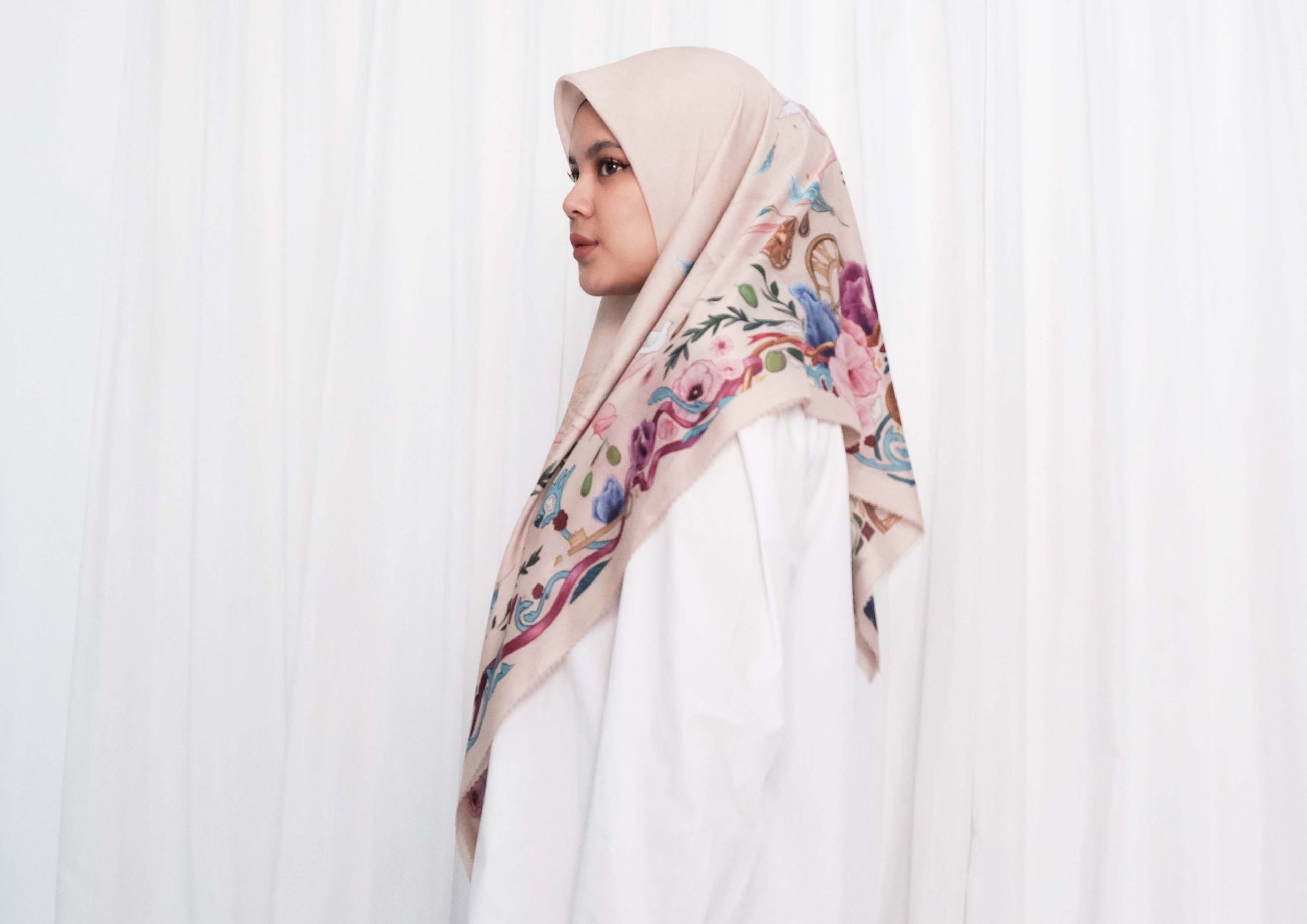 Libre Palestine Scarves Vol.2 - in Beige - Image 5