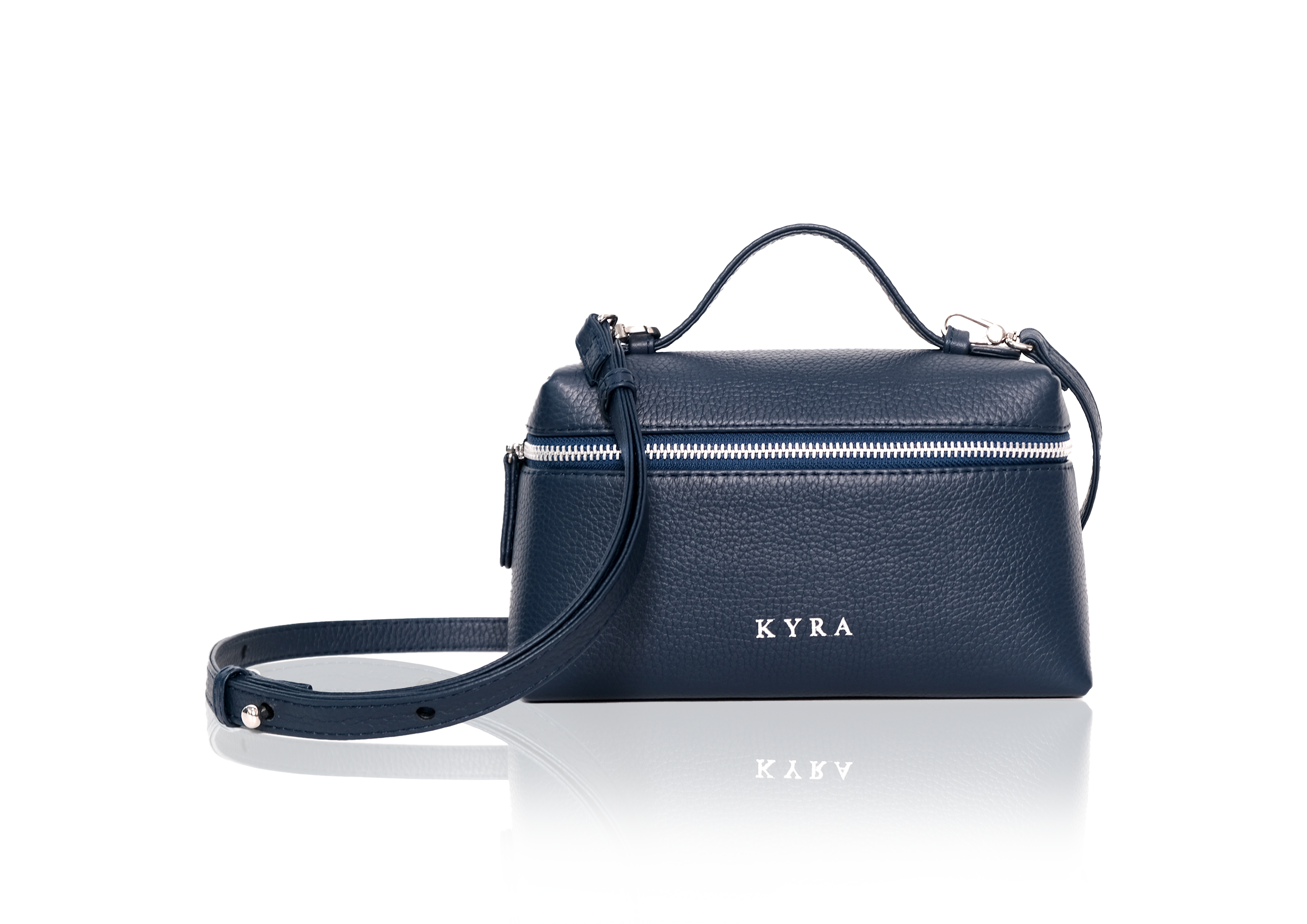 Picco Bag in Calf Leather - Navy - Image 5