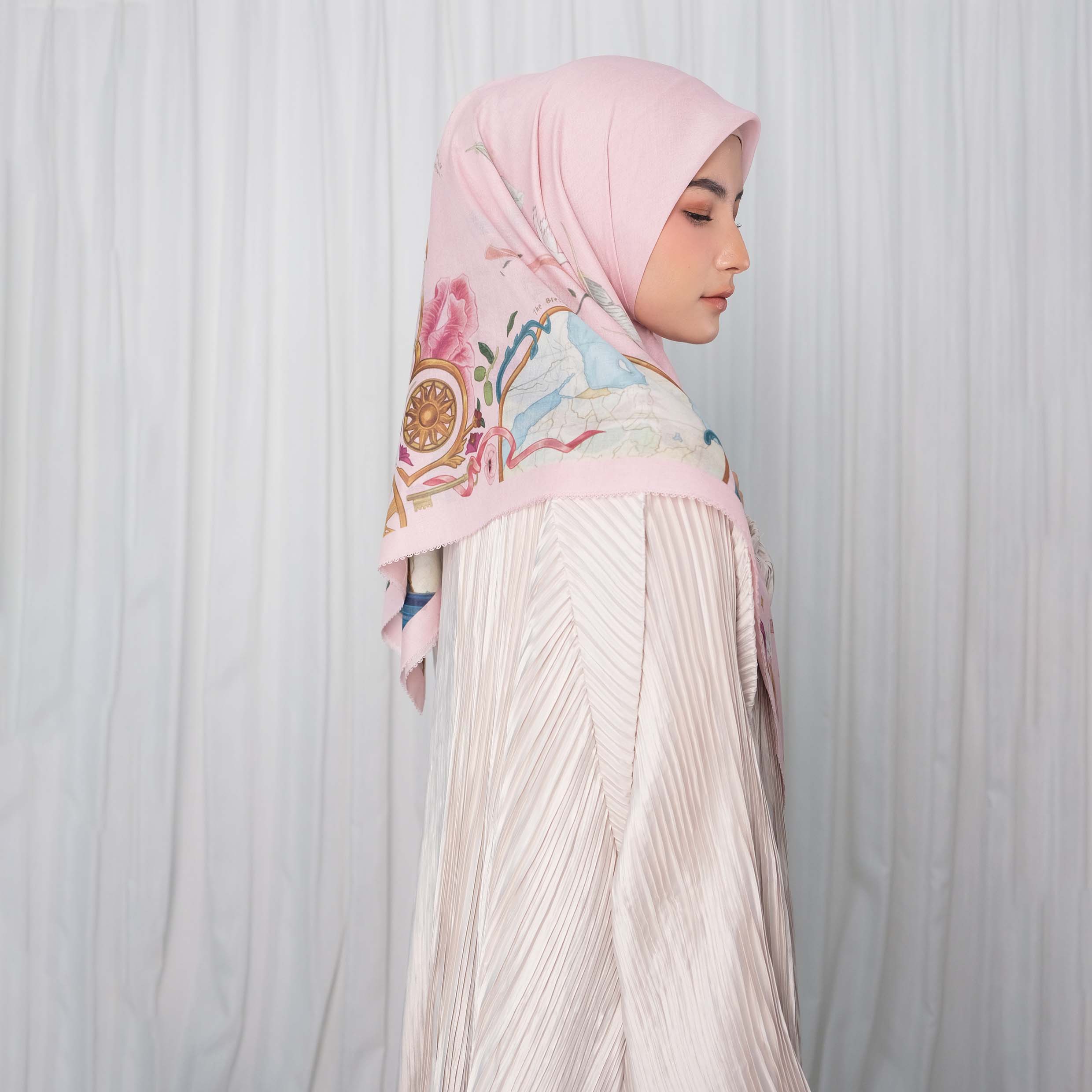 Libre Palestine Scarves Vol.2 - in Pink Blush - Image 4