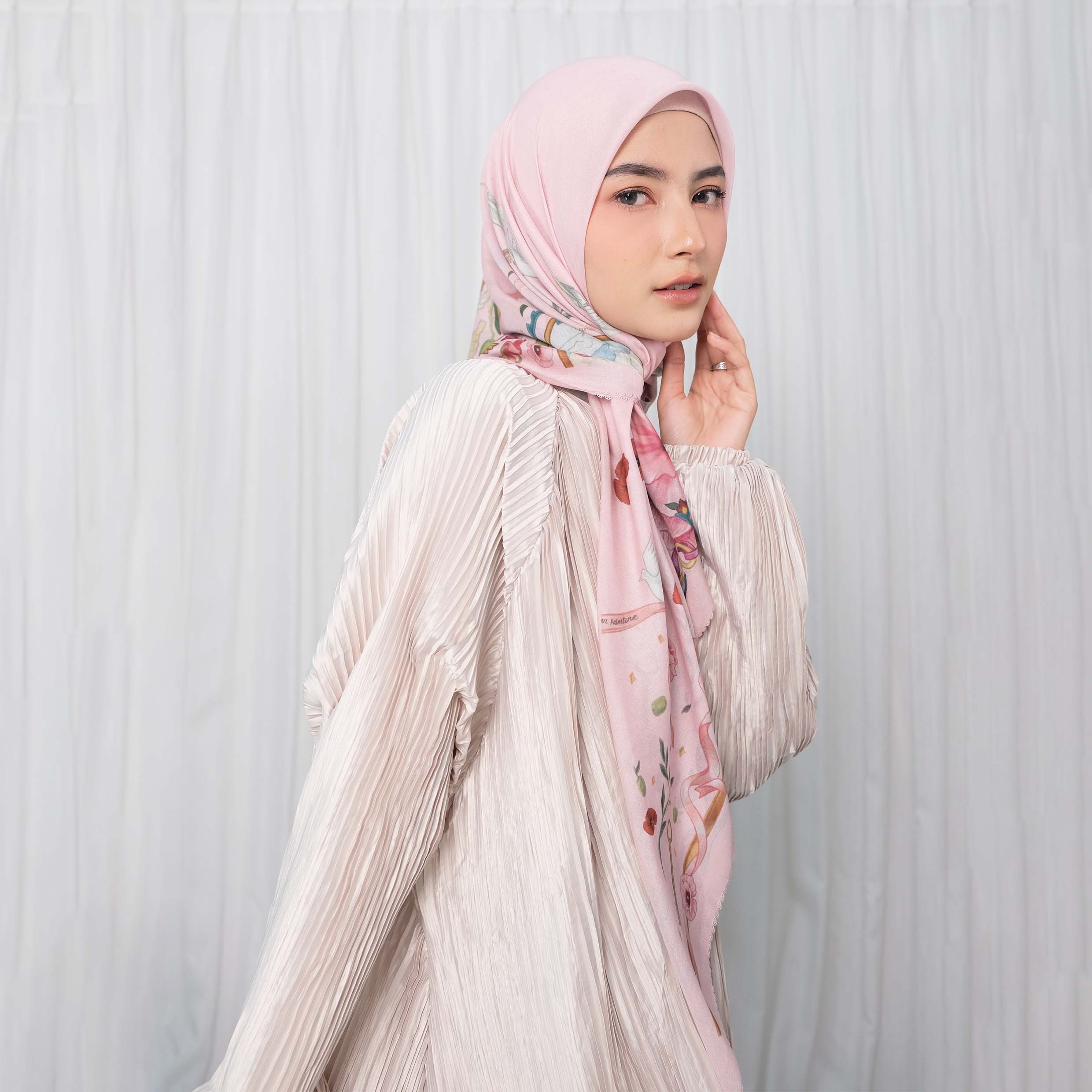 Libre Palestine Scarves Vol.2 - in Pink Blush - Image 8