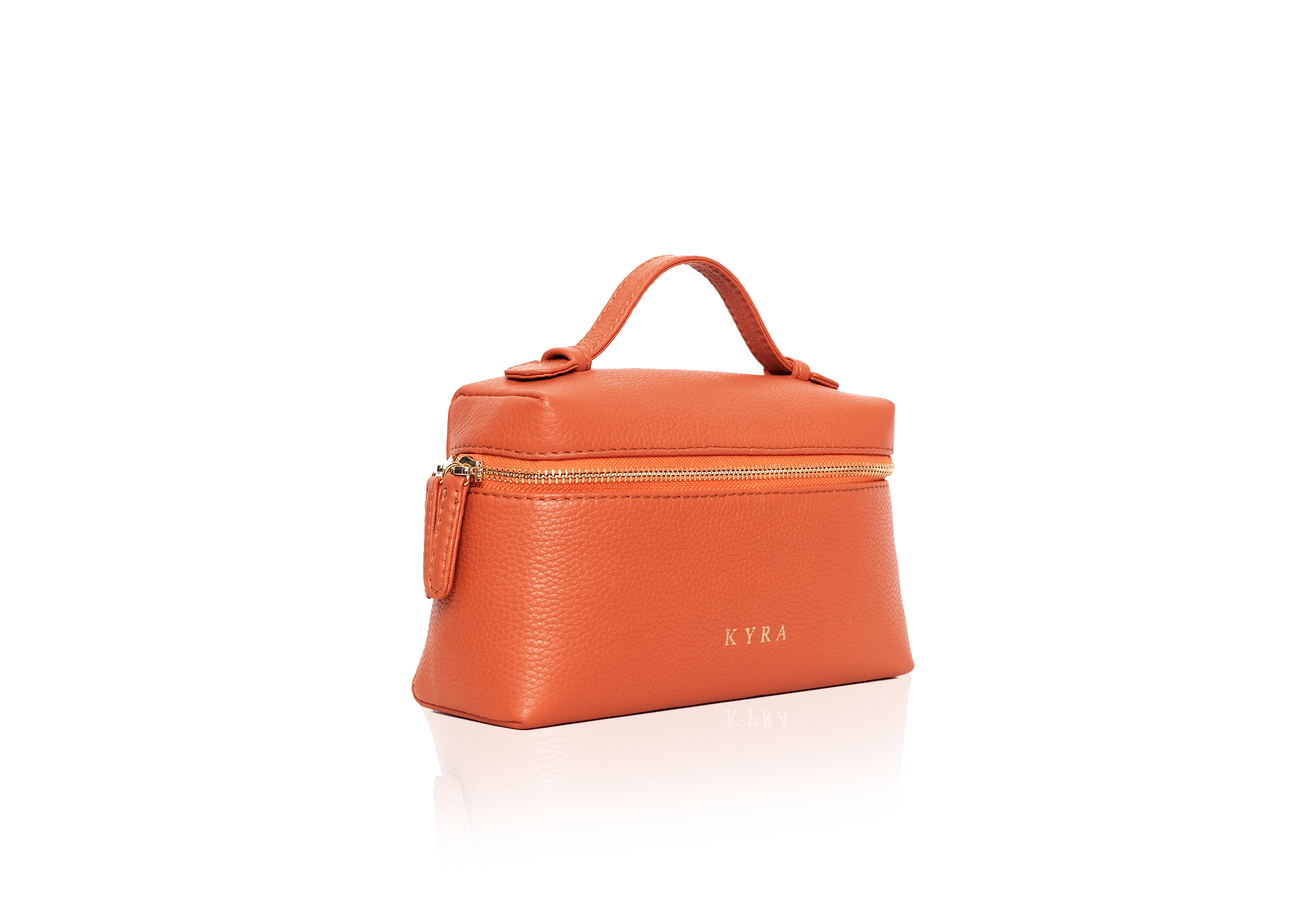 Luxury calf leather small bag Picco Calf Orange, tas selempang kulit calf asli handmade premium