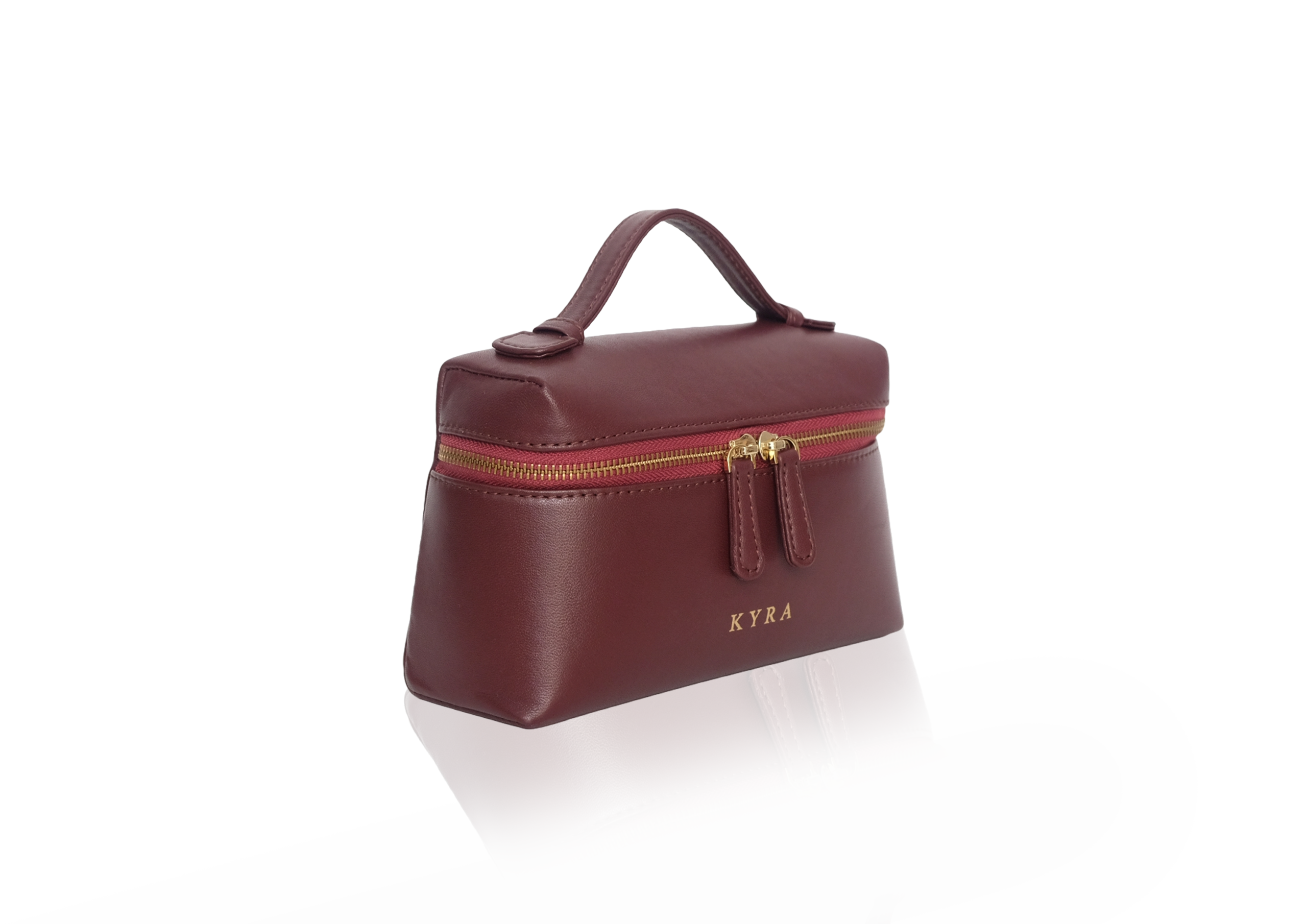 Luxury lamb leather small bag Picco Lamb Burgundy, tas selempang kulit lamb asli handmade premium