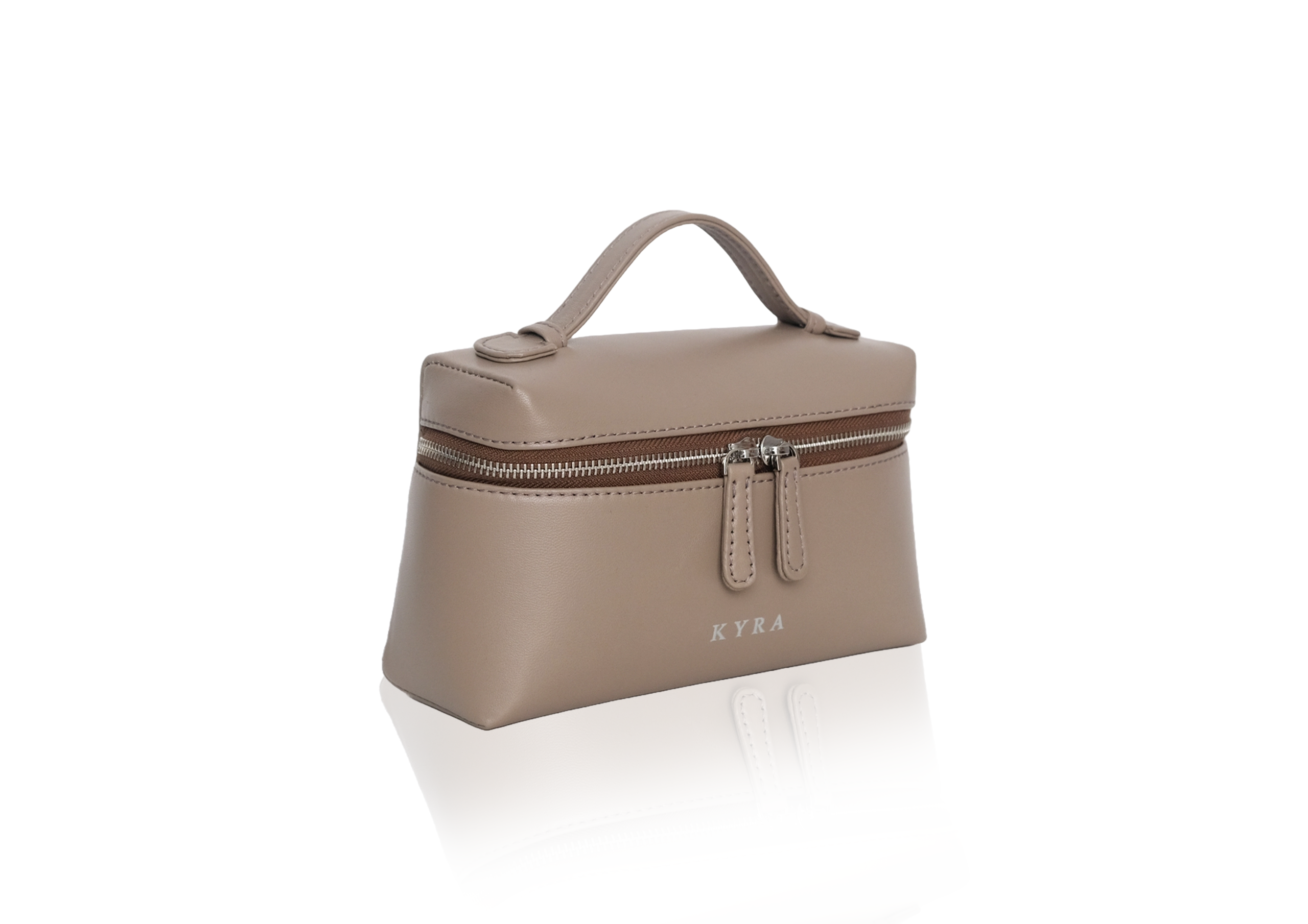 Luxury lamb leather small bag Picco Lamb Light Taupe, tas selempang kulit lamb asli handmade premium