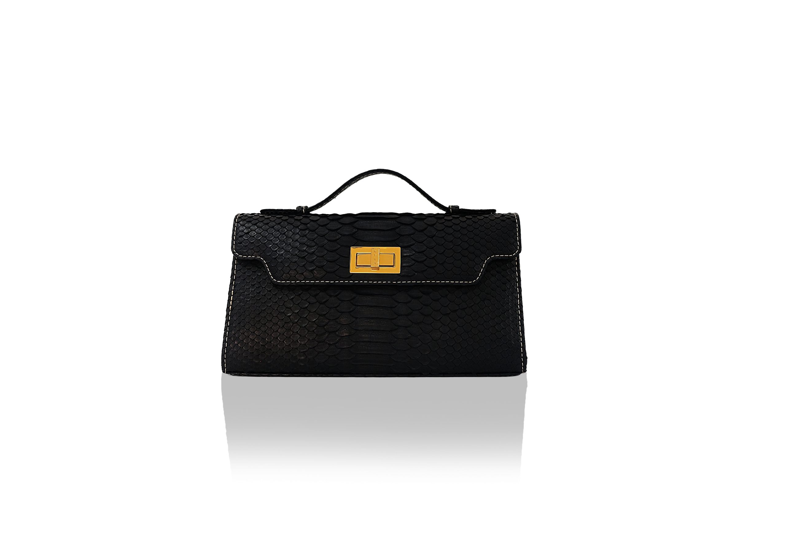 Luna 29 Bag in Precious Leather - Black - Image 2