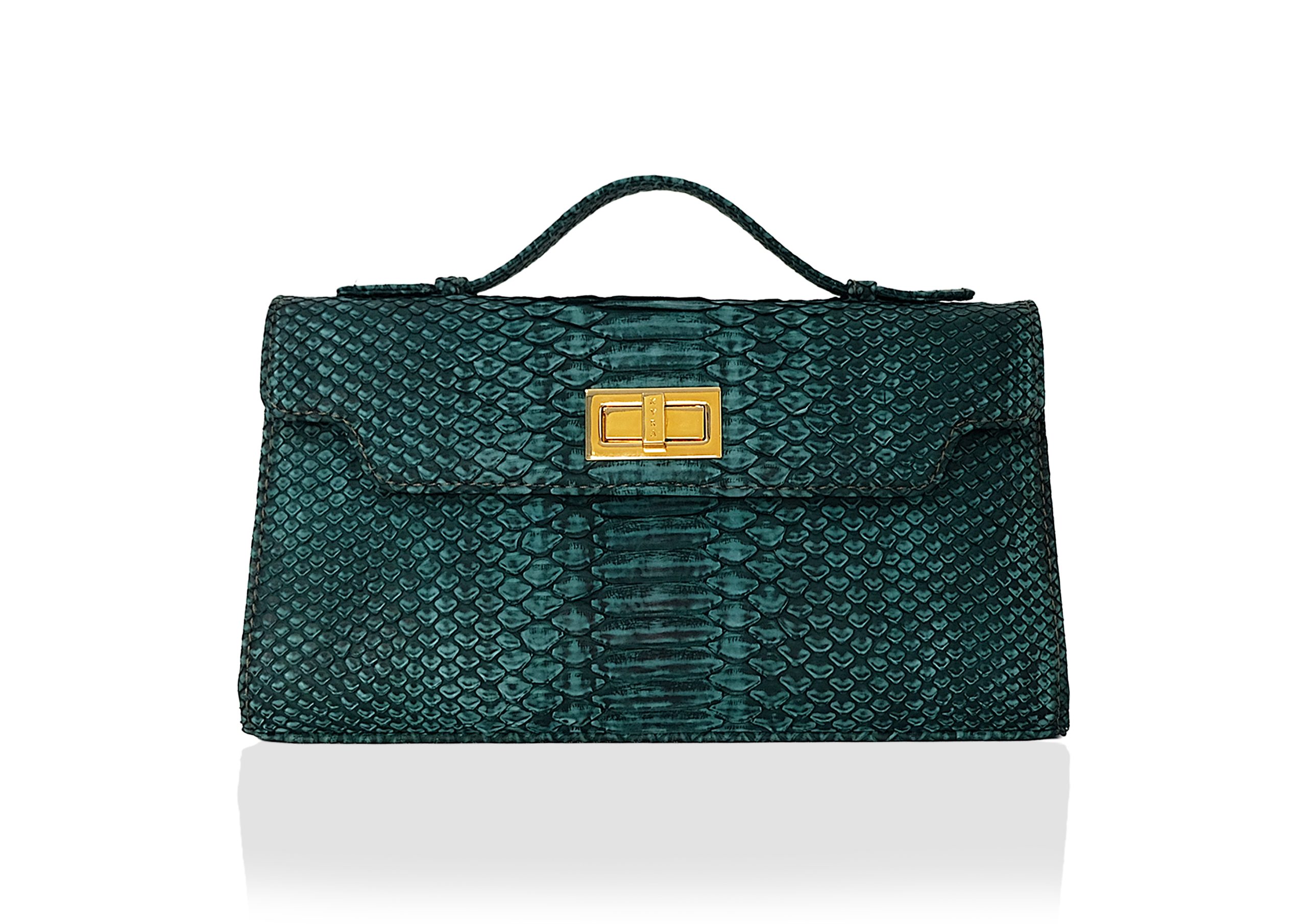 Luna 29 Bag in Precious Leather – Peacock Blue