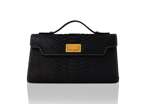 Tas Kulit Python Hitam