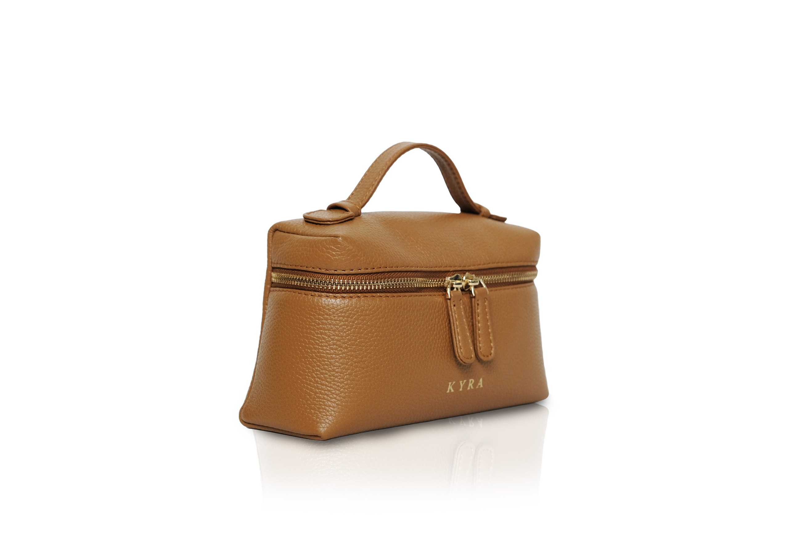 Luxury calf leather small bag Picco Calf Caramel, tas selempang kulit calf asli handmade premium