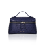 Picco Ostrich Navy – tas mini kulit ostrich asli wanita, genuine exotic ostrich leather luxury handbag handmade Indonesia