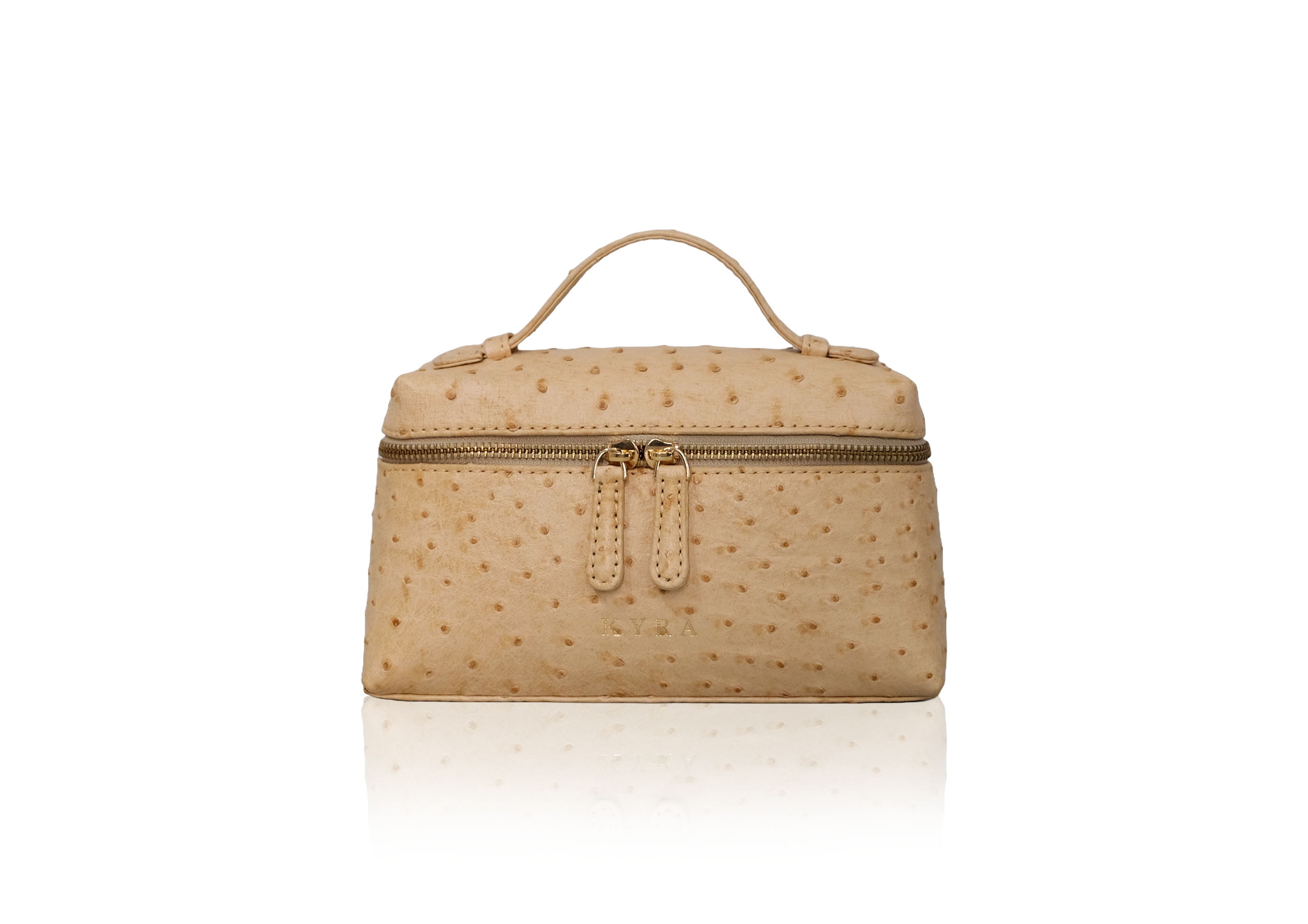 Picco Bag in Ostrich Leather – Peanut