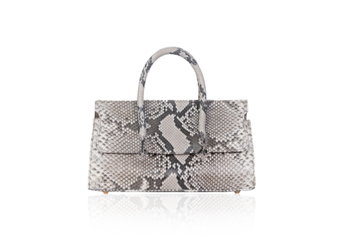 Top Handle Bag Terbuat dari Kulit Ular Asli dengan Pattern Alami Rekomendasi untuk Pecinta Fashion