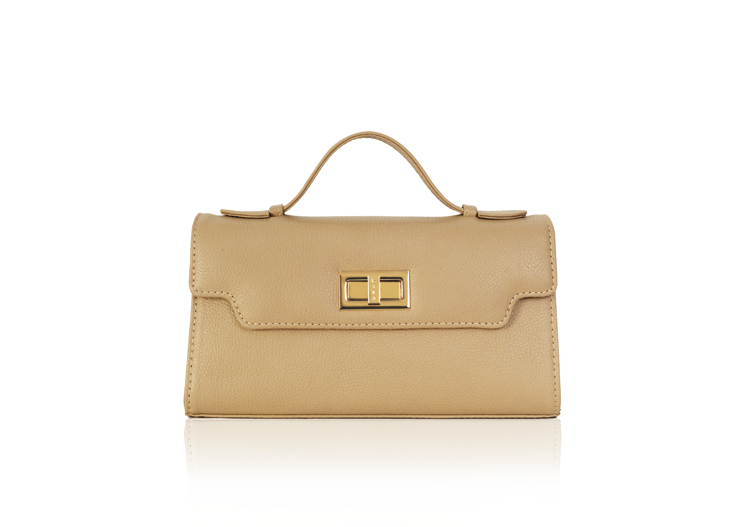 KYRA Luna 25 Latte Calf – tas kulit sapi asli wanita dengan warna latte soft. Luxury calf leather handbag Indonesia untuk gaya elegan