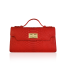 Luna 25 in Cherry Red – Handbag crafted from bold cherry red python leather, styled as a chic top-handle bag.