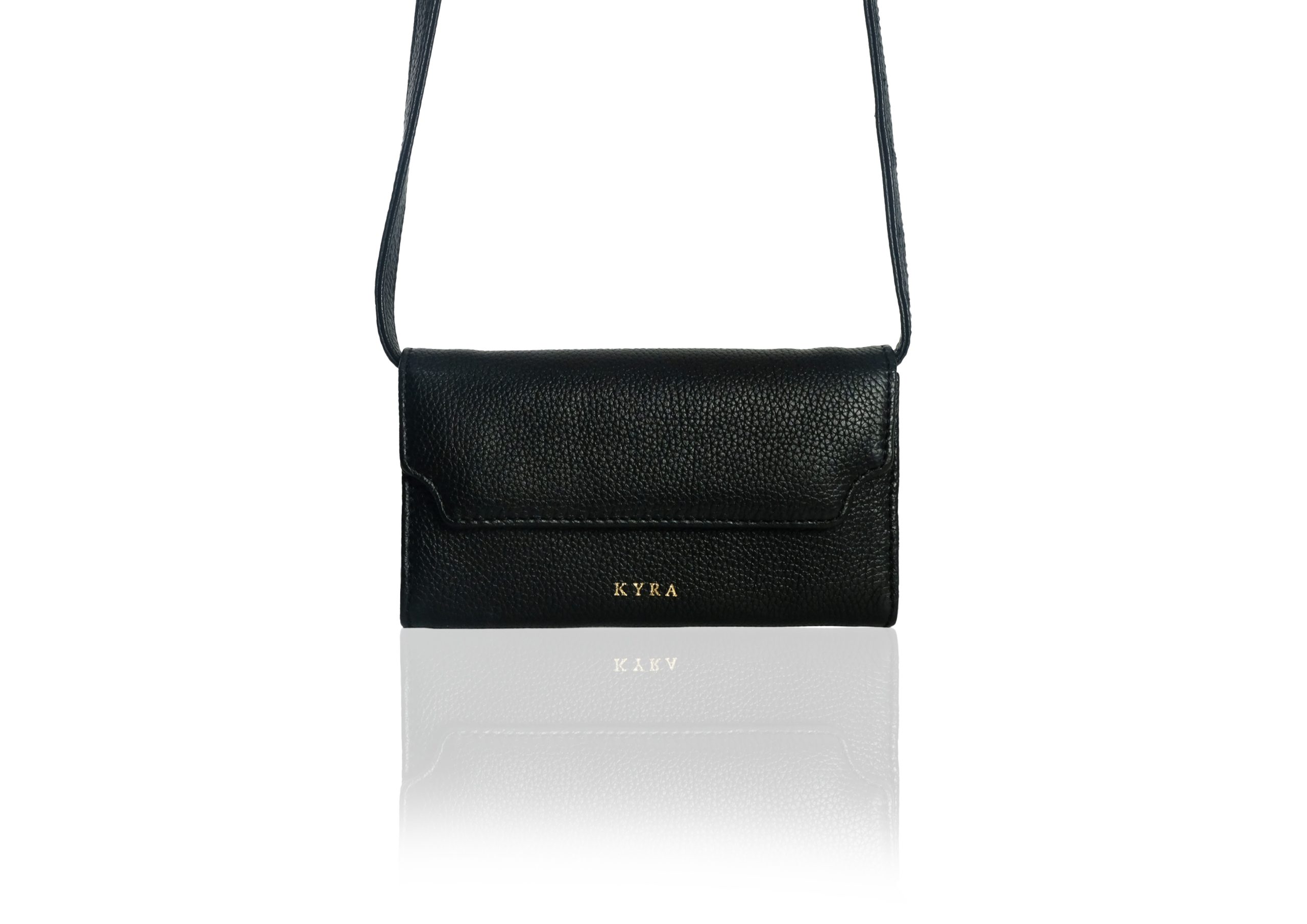 Sophia Purse in Black Calf Leather - Image 3