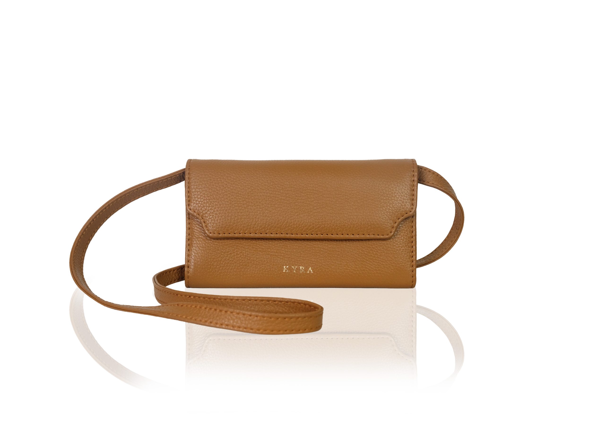 Sophia Purse in Bran Caramel Calf Leather - Image 2