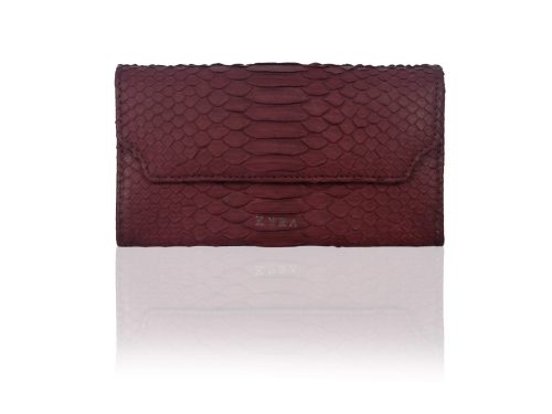 python leather purse