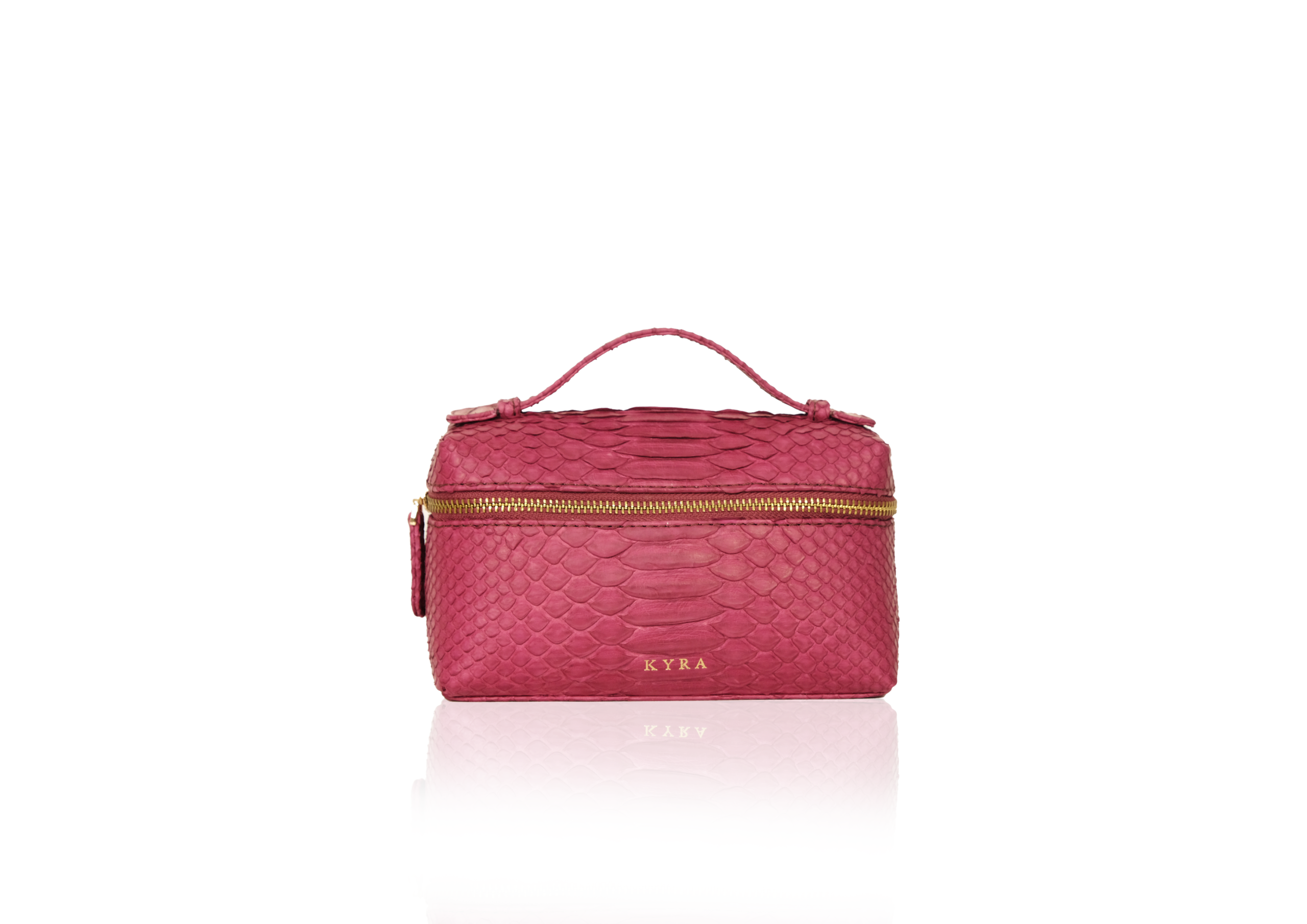 Picco 19 Python Magenta – tas mini kulit eksotis wanita, luxury designer handbag genuine python leather handmade Indonesia