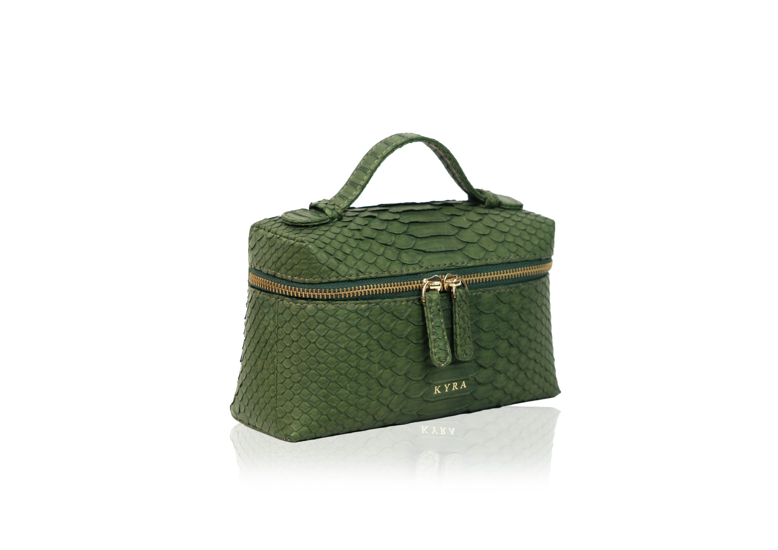 Picco Bag in Precious Leather - Olive Green - Image 2