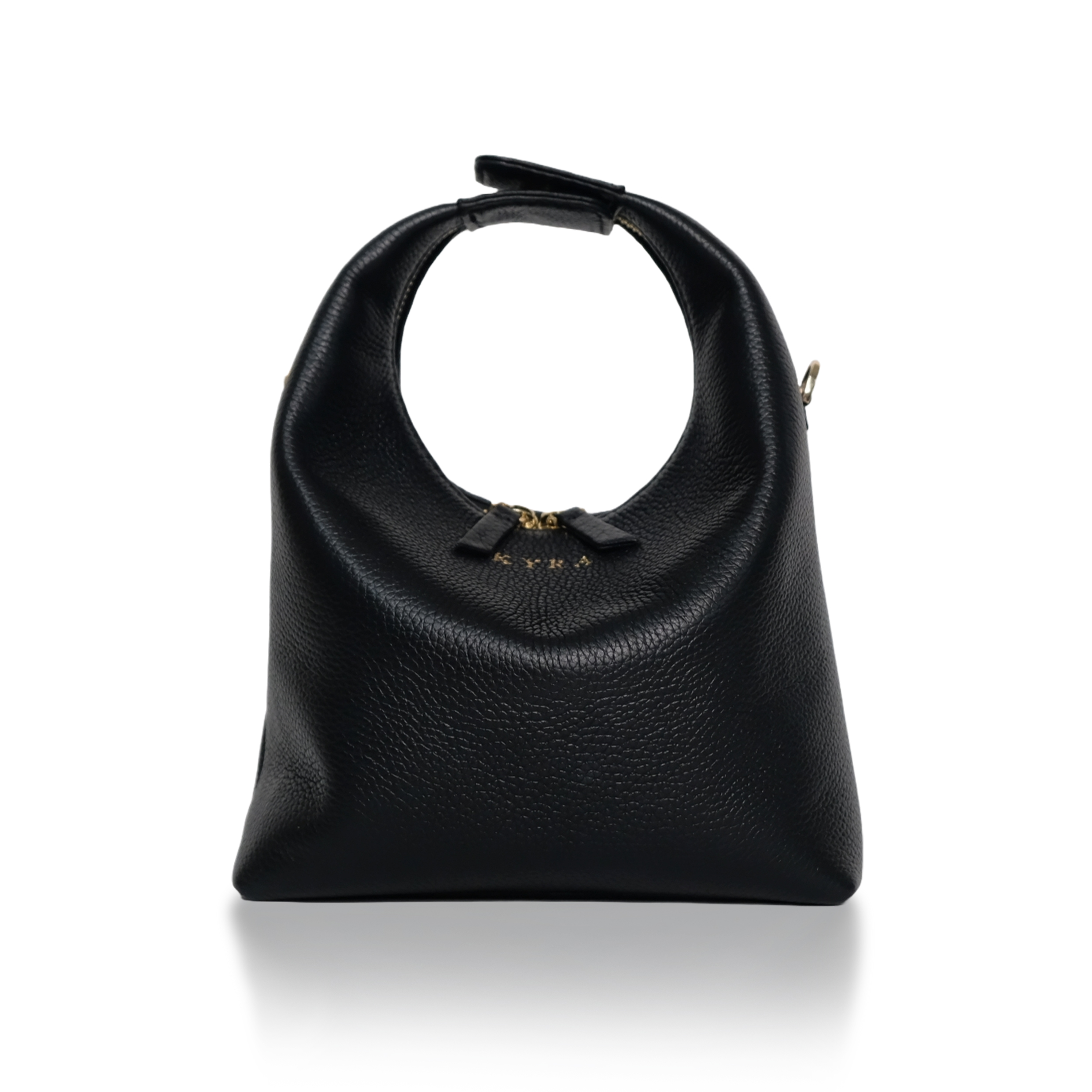 Ouna Bag in Black Calf Leather