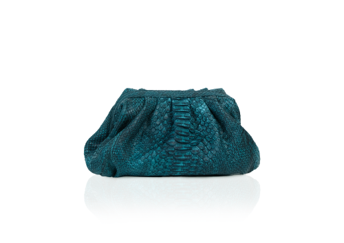 Clutch Diana Small in Peacock Blue