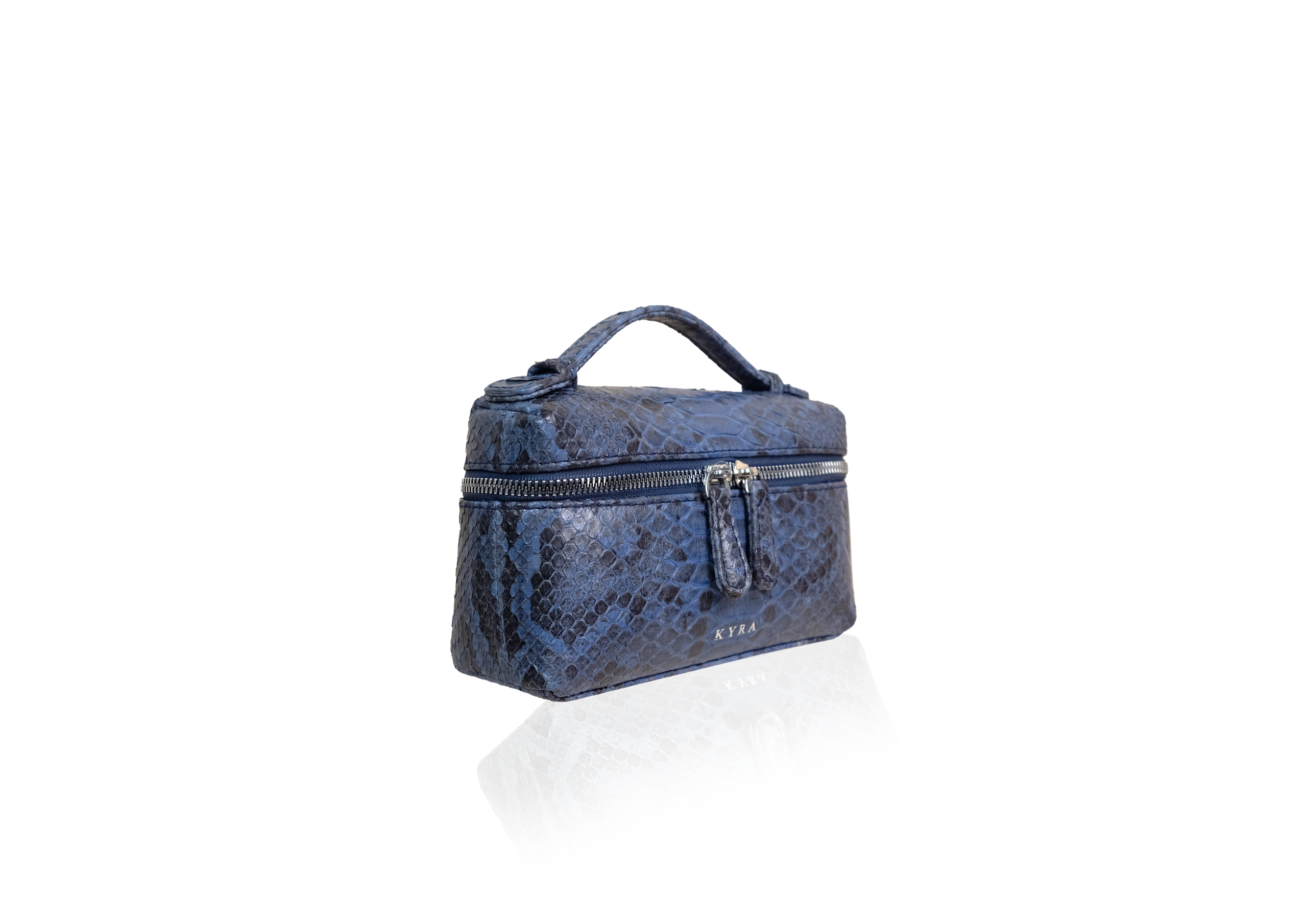 Picco 19 Bag in Precious Leather - Cloud Blue - Image 2