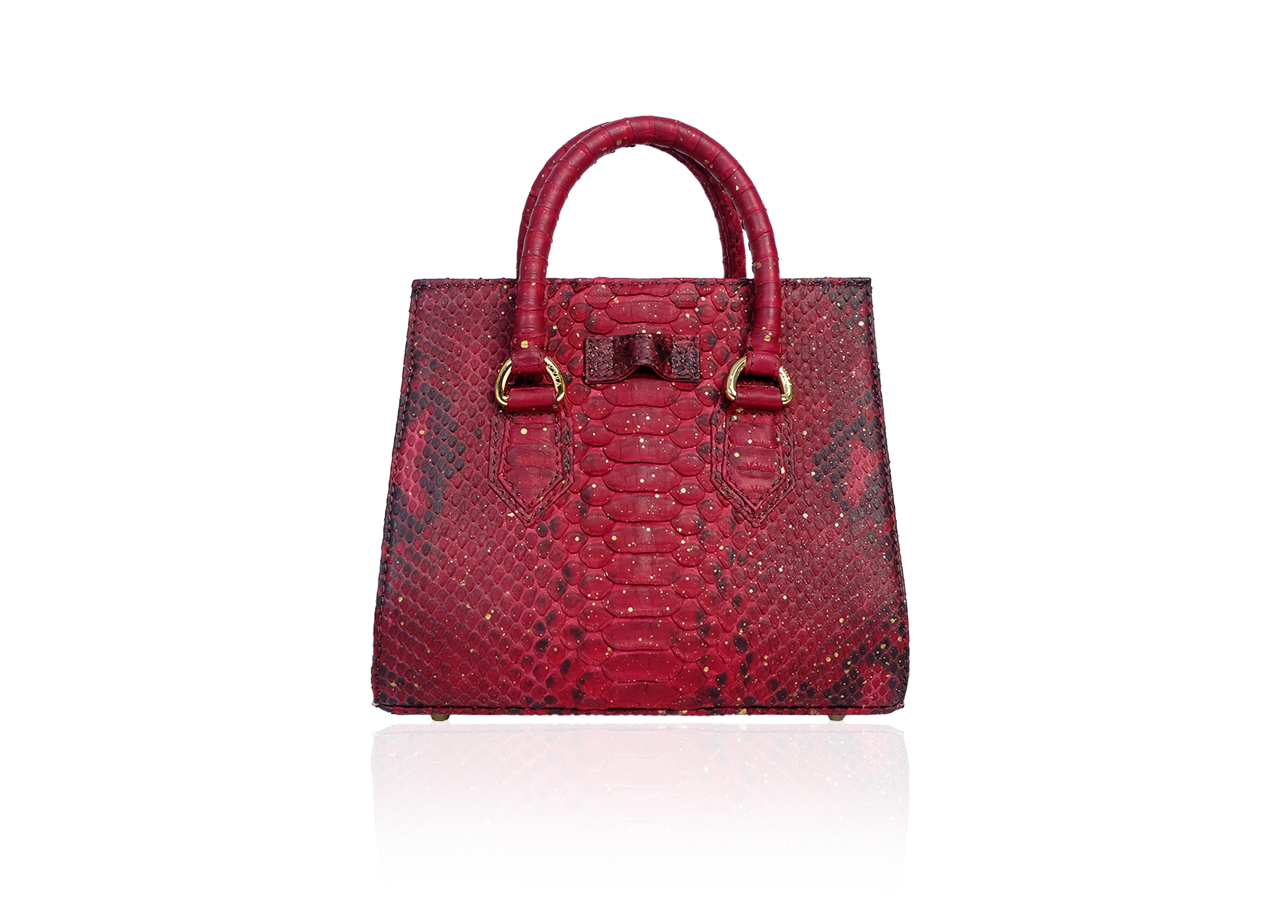 Adriana Small Burgundy Splash Gold - Image 4