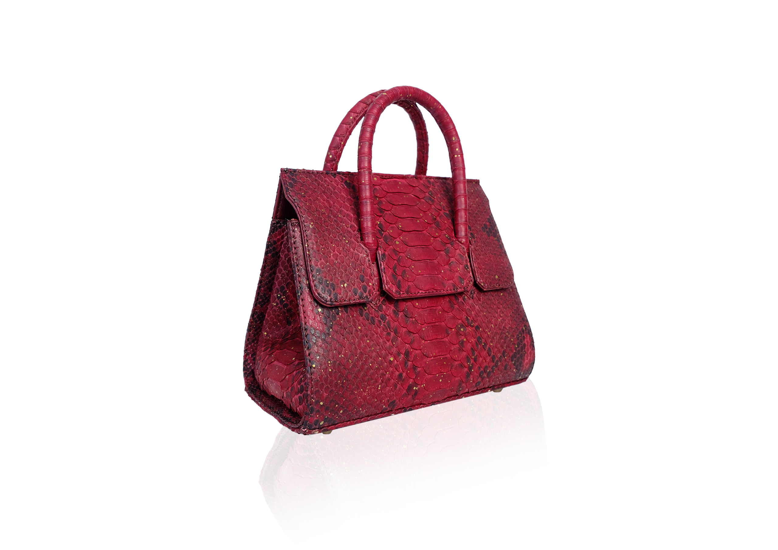 Adriana Small Burgundy Splash Gold - Image 2
