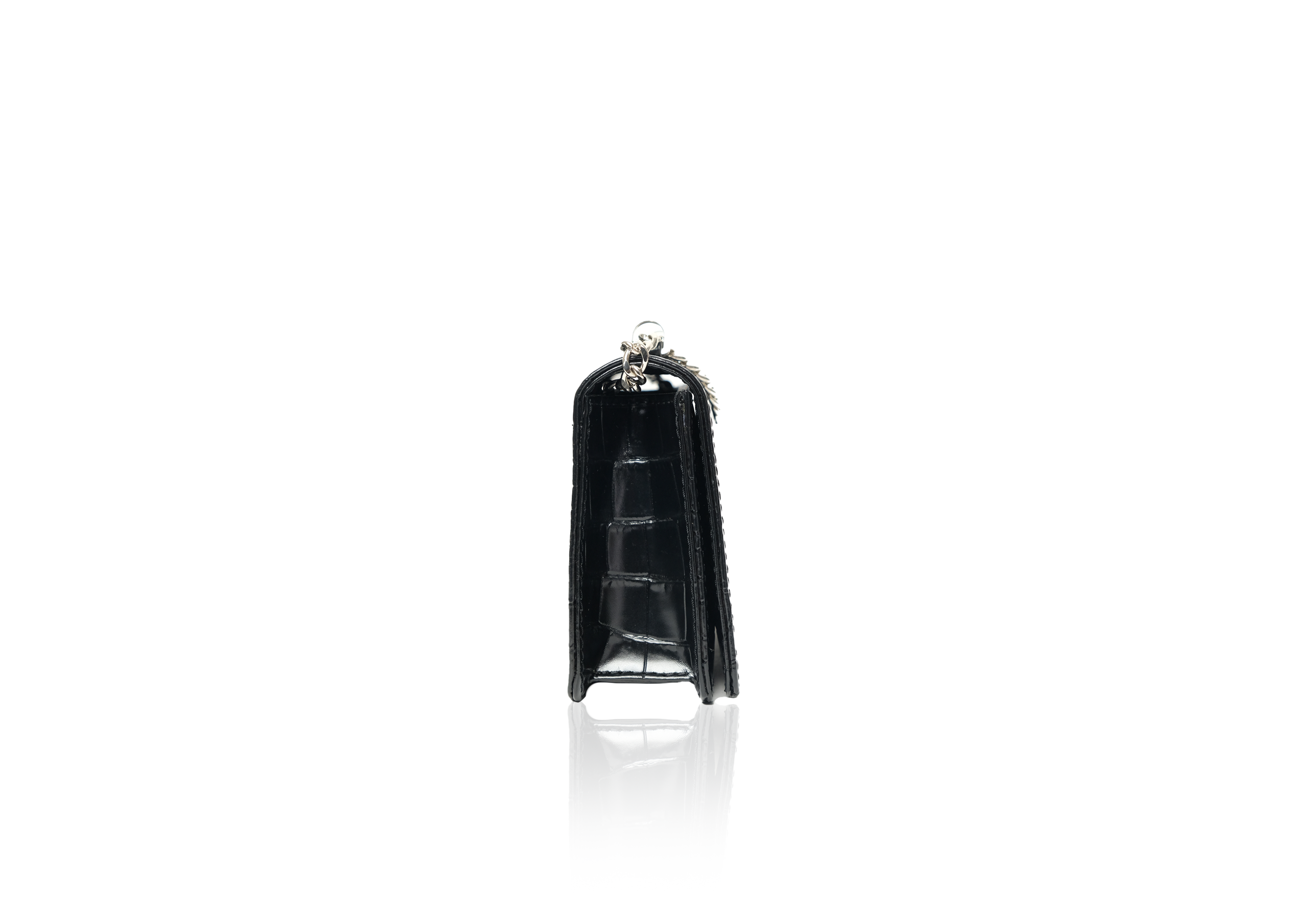 Alana in Black Croc Effect - Image 3