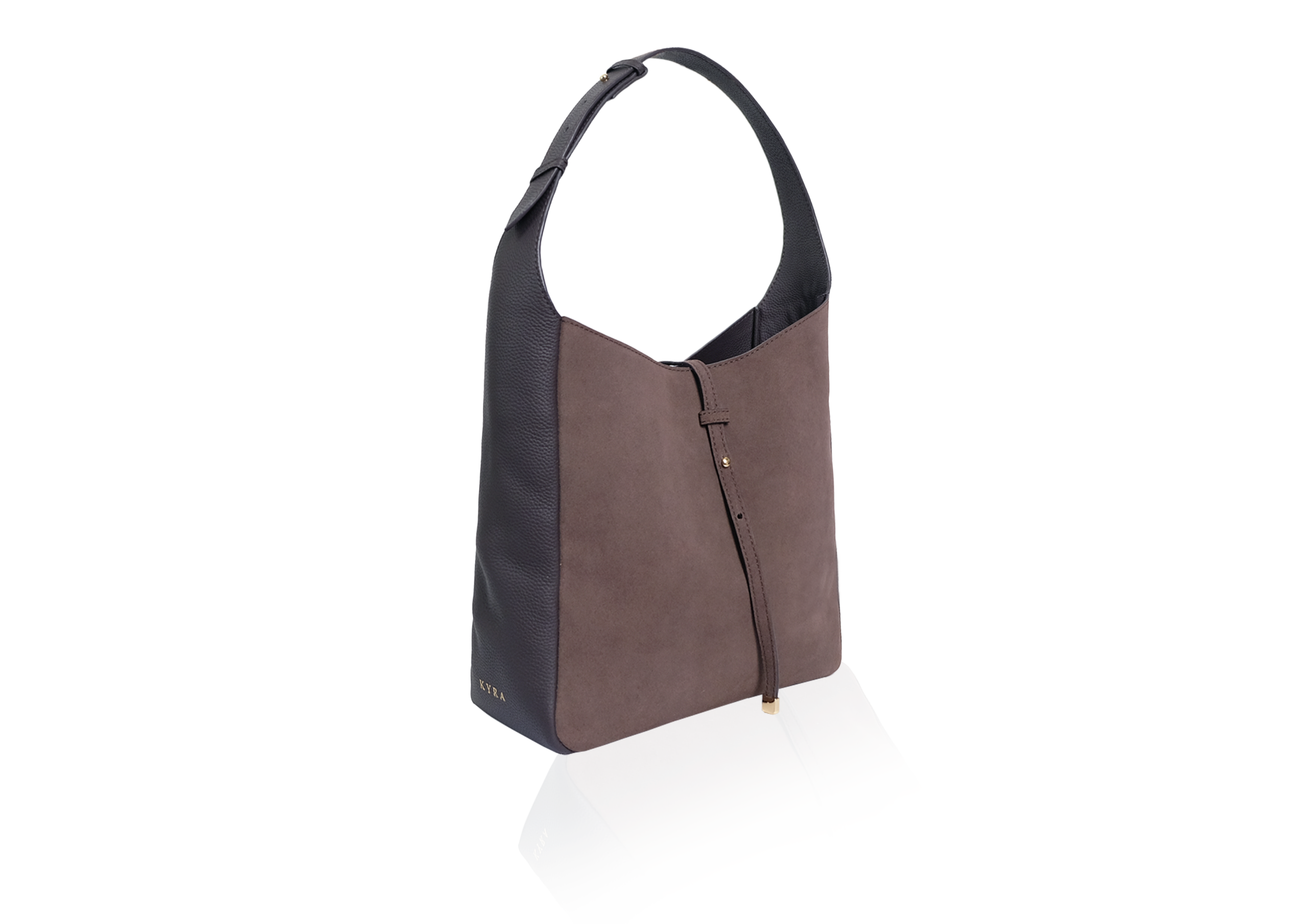 Alia Large - Dark Brown Suede - Image 2