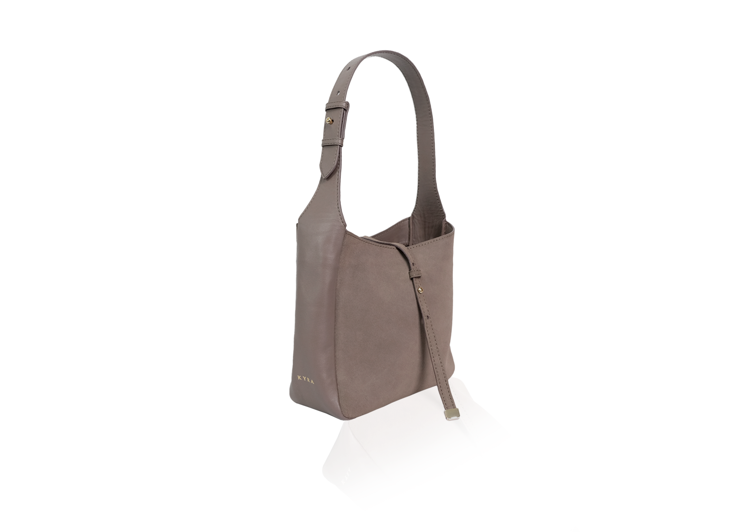 Alia Small - Taupe Suede - Image 2