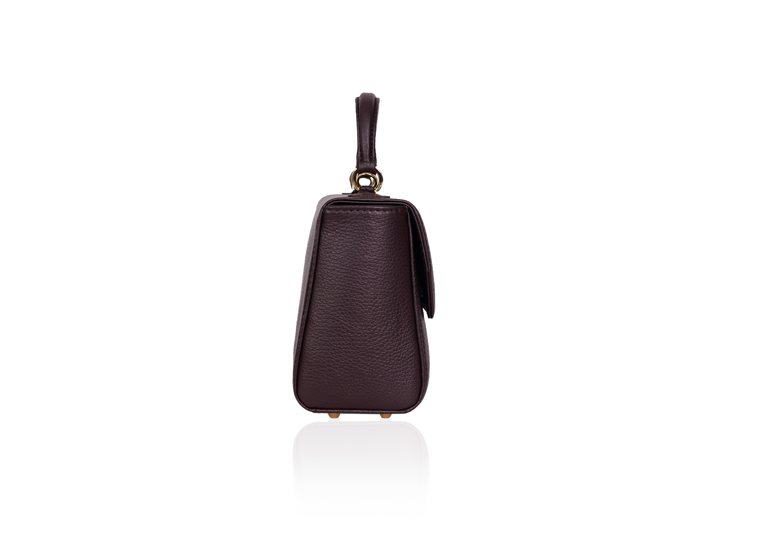 Luna Square in Dark Plum Calf - Image 3