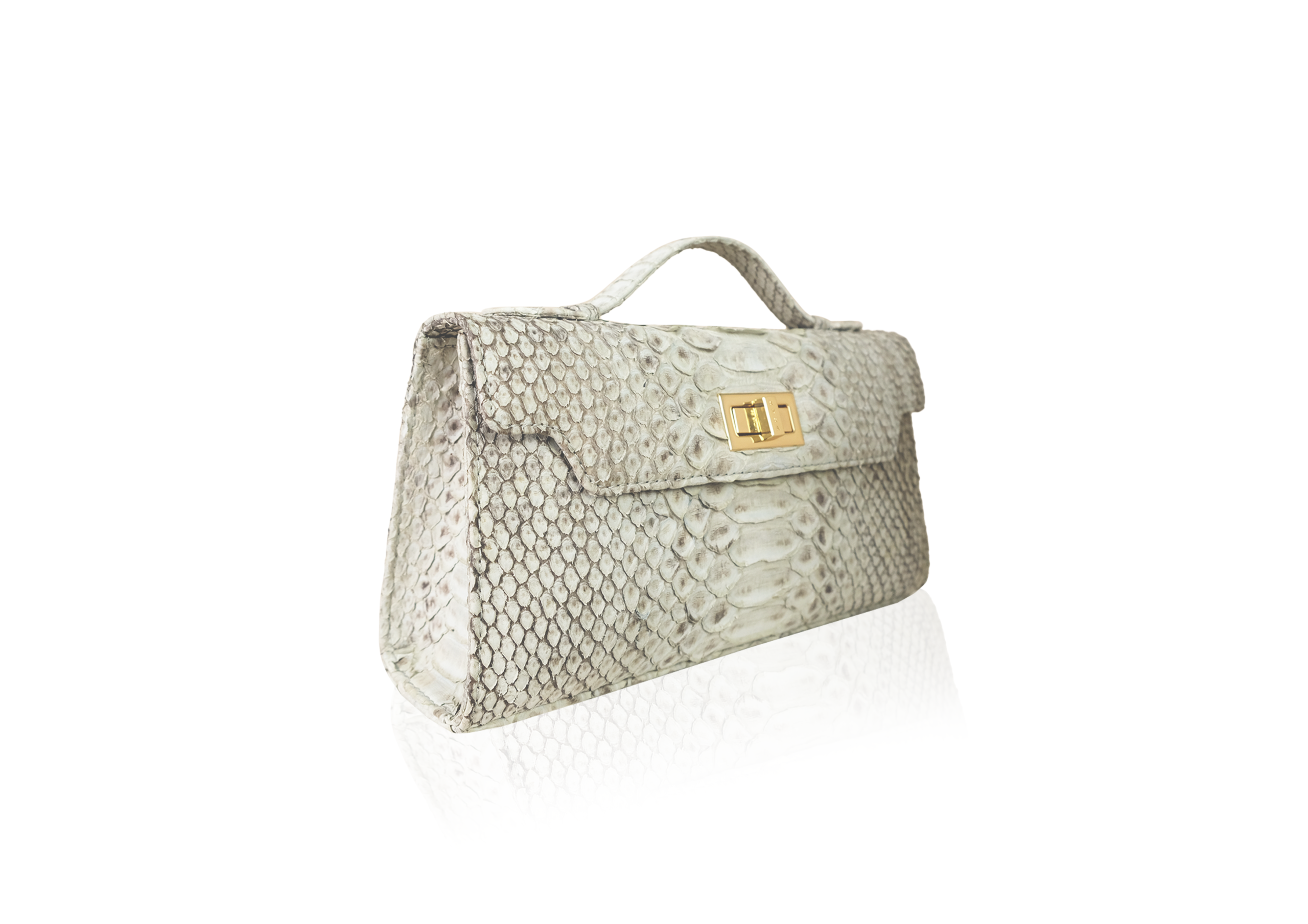 Luna 29 Bag in Precious Leather - Grey Washed - Image 2