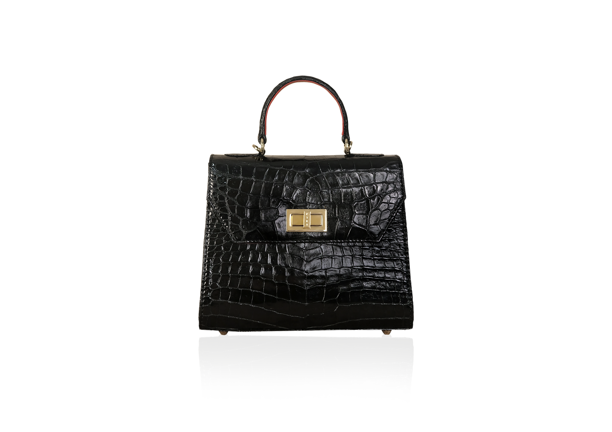 Luna in Black Croco