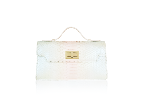 Python Leather Handbag