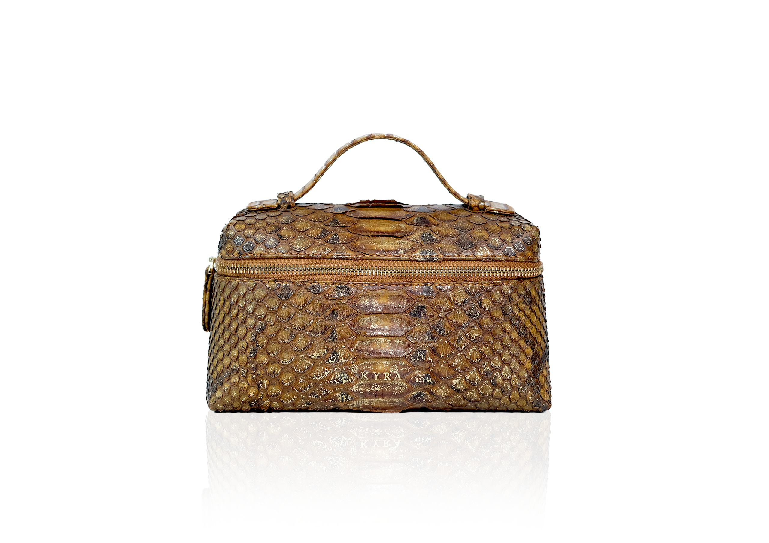 Picco Bag in Precious Leather – Caramel Gold