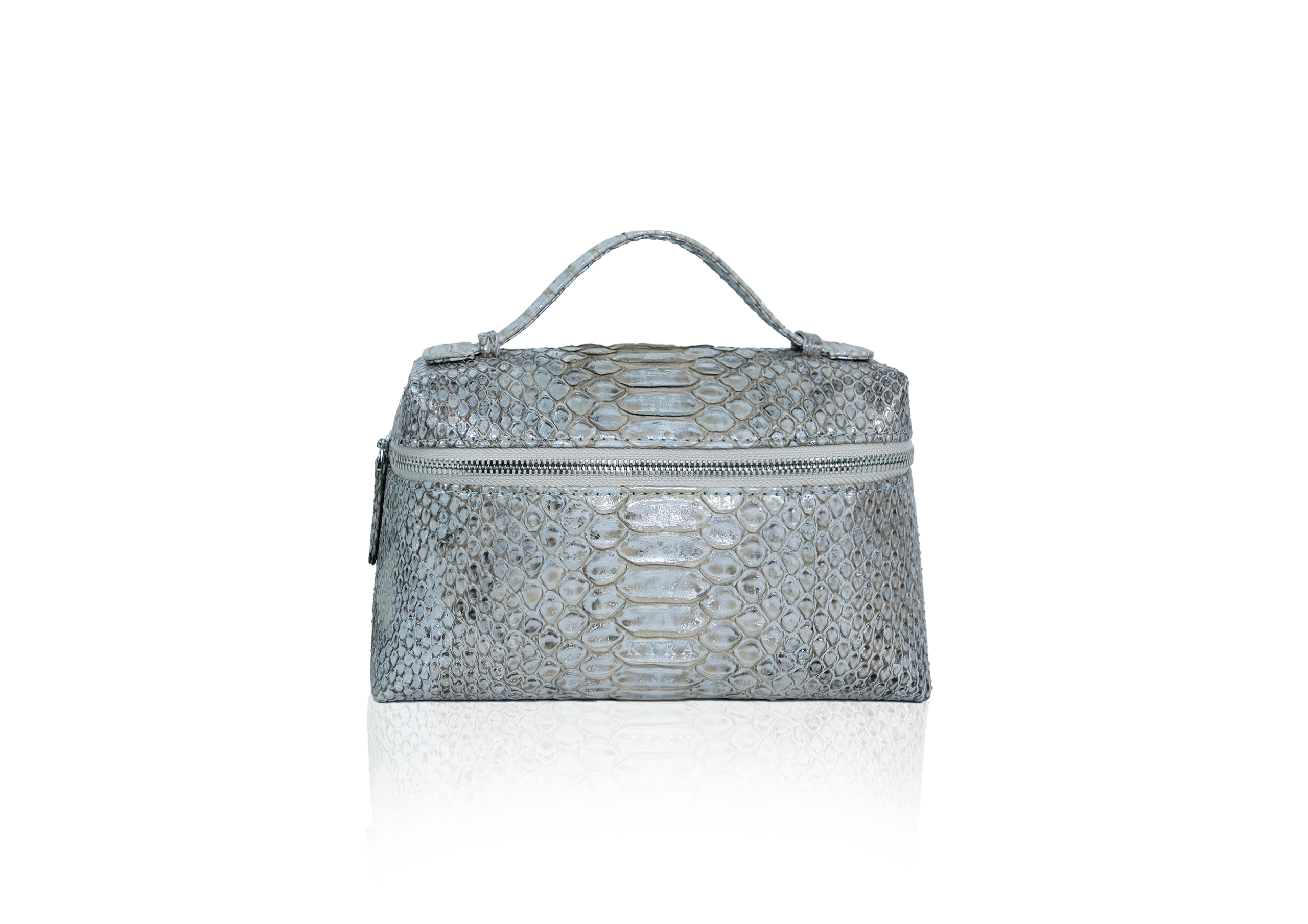 Picco Bag in Precious Leather – Silver Grey