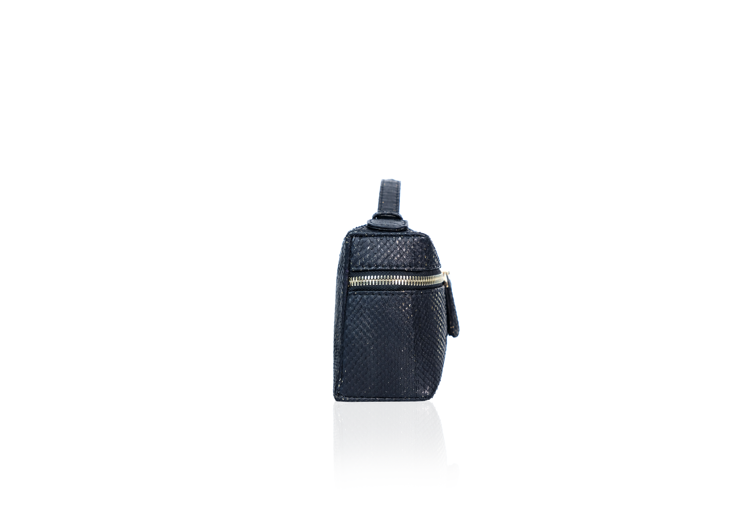 Picco 19 Bag in Precious Leather - Black Rain Gold - Image 3