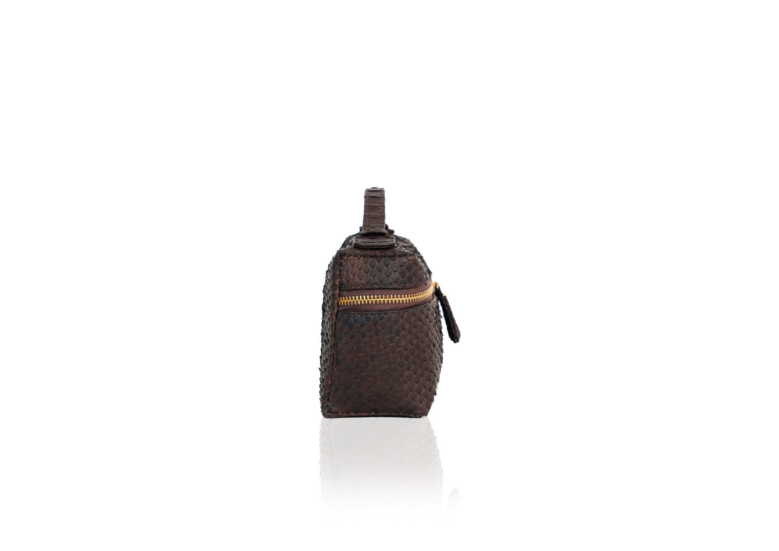 Picco 19 Bag in Precious Leather - Dark Brown - Image 3