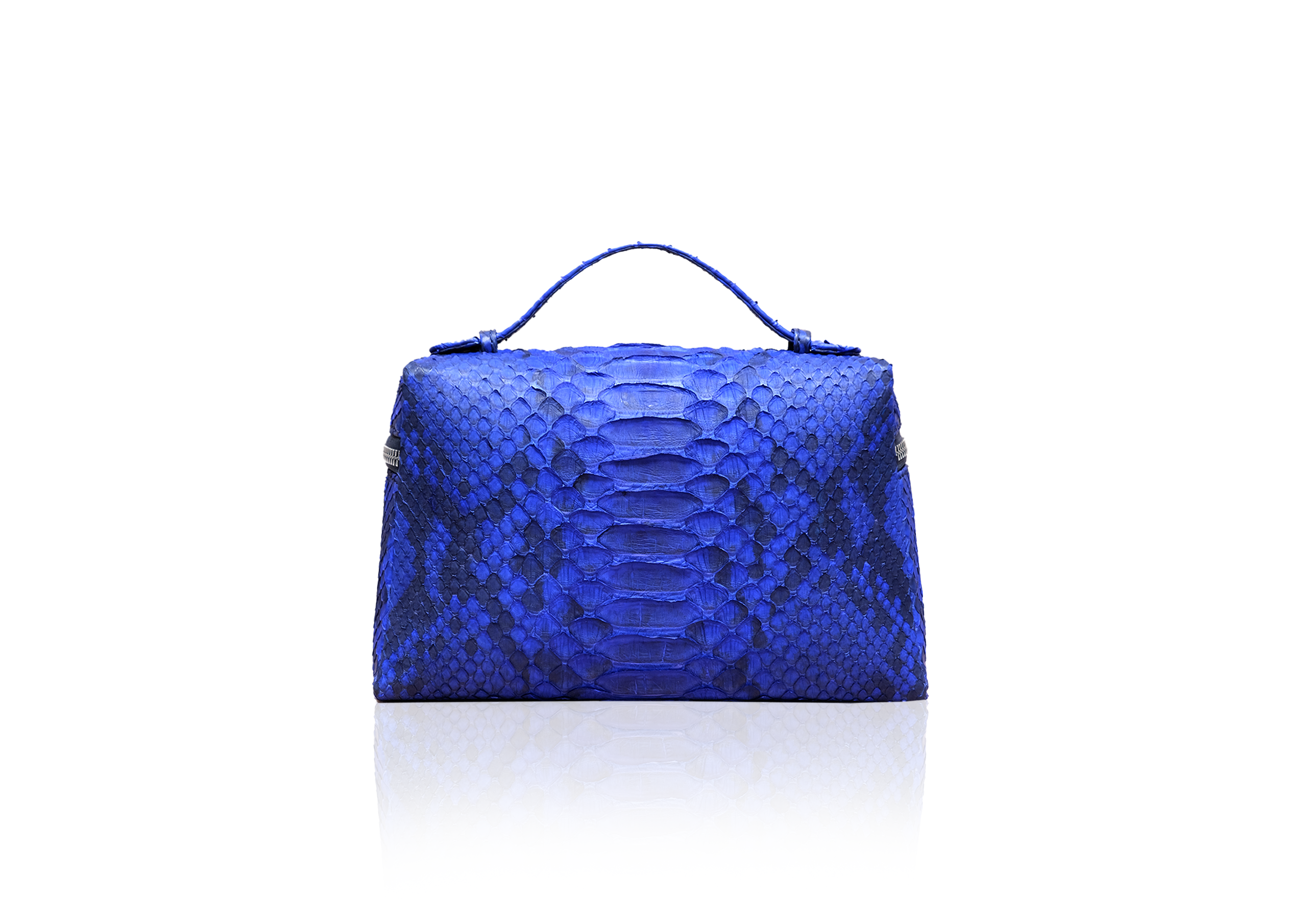 Picco Bag in Precious Leather - Electric Blue - Image 4